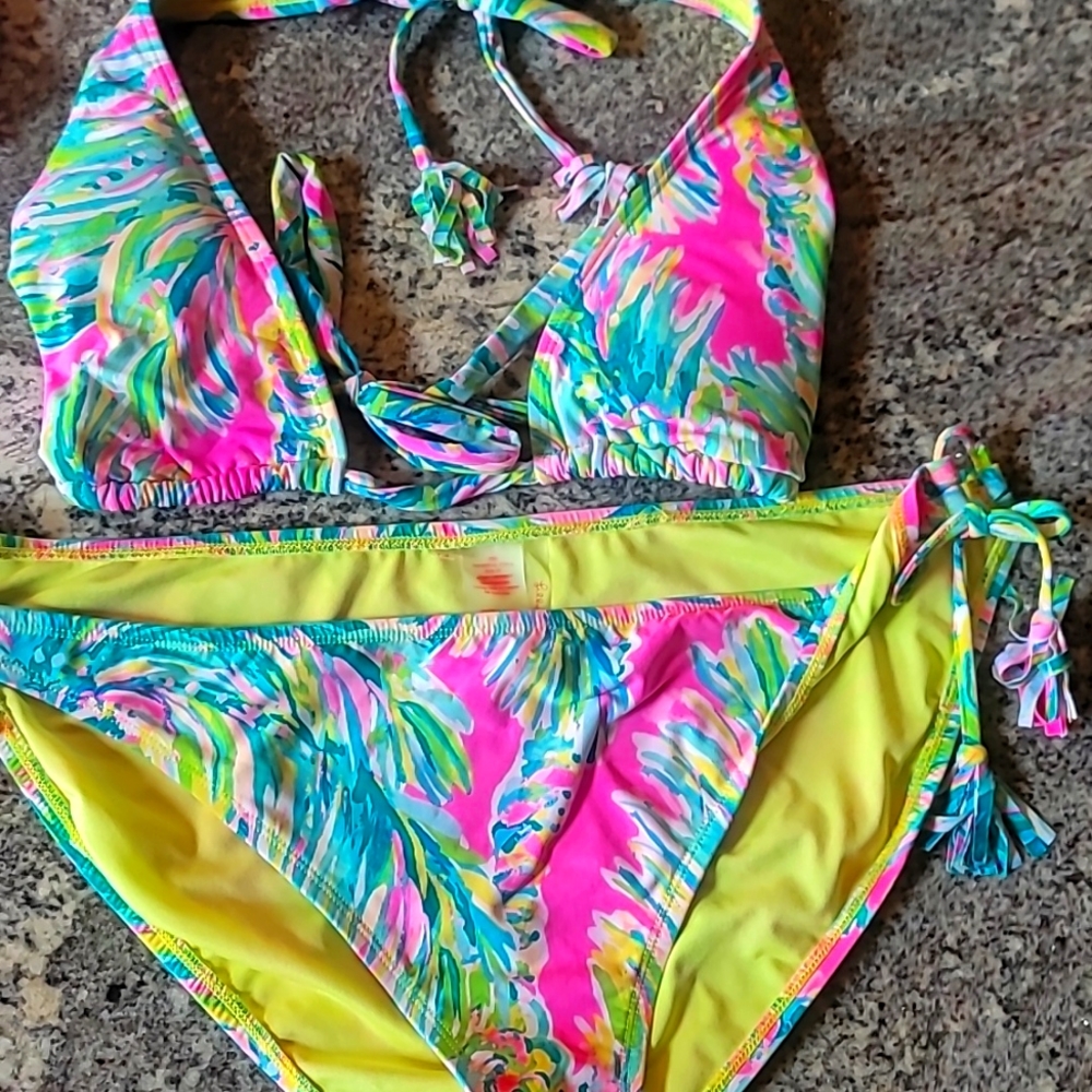 Lily pulitzer bikini 2 piece size 14